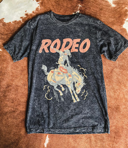 Mineral Wash Rodeo Tee {Black}