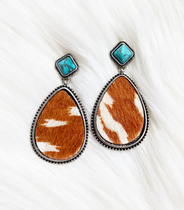 Bender Cowhide Earrings