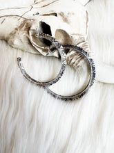 Grande Aztec Hoop Earrings