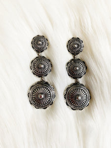 Concho Drop Earrings