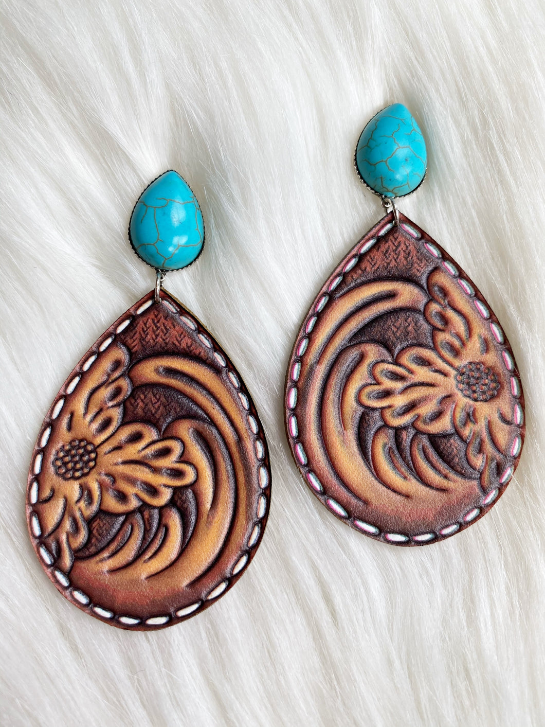 Cody Leather Earrings