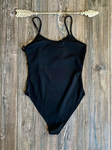 The Shiner Fringe Bodysuit {Black}