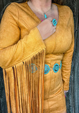 Kerosene Camel Fringe Dress