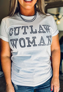 Outlaw Women White Tee