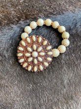 White Concho Bracelet