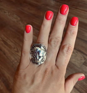 Buffalo Coin Ring