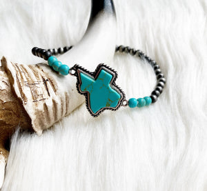 Texas Turquoise Stretch Bracelet