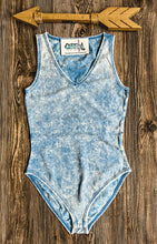 The Bodie Mineral Wash Bodysuit {Denim}