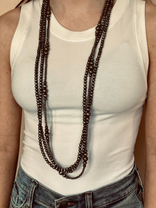 3 Strand 36” Navajo Pearl Necklace