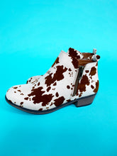 Brown Cow Print Booties