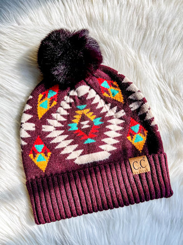 Mesa Dark Berry Beanie