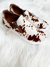 Brown Cow Print Sneakers