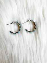 The West Hoop Earrings {Turquoise}