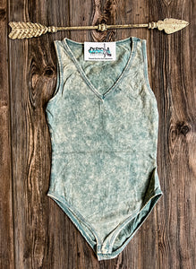 The Bodie Mineral Wash Bodysuit {Teal Ash}