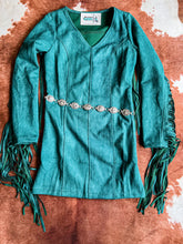 Kerosene Turquoise Fringe Dress