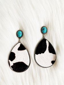 Kish Cowhide Earrings