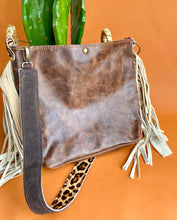 Leopard Fringe Bag