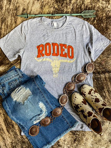 Grey Rodeo Tee