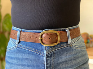 Longhorn Rodeo Brown Belt